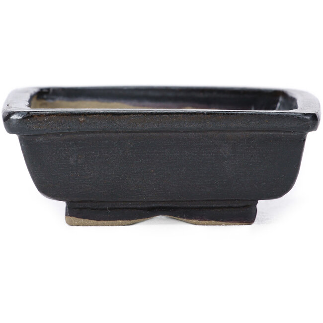 Rectangular brown bonsai pot by Seto - 80 x 65 x 30 mm