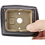 Pot à bonsaï rectangulaire marron par Seto - 80 x 65 x 30 mm