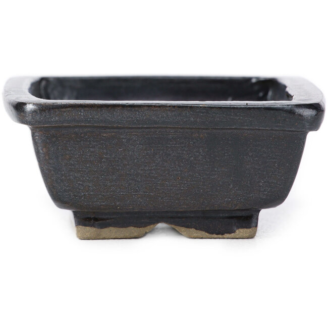Vaso bonsai marrone rettangolare di Seto - 80 x 65 x 30 mm