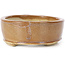 Vaso bonsai ovale marrone di Seto - 85 x 70 x 25 mm