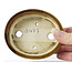 Ovale bruine bonsaipot van Seto - 105 x 85 x 30 mm