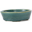 Pot à bonsaï ovale vert par Seto - 95 x 75 x 25 mm