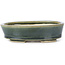 Vaso bonsai ovale verde di Seto - 100 x 80 x 25 mm