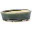 Oval green bonsai pot by Seto - 100 x 80 x 25 mm