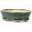 Vaso bonsai ovale verde di Seto - 100 x 80 x 25 mm