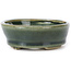 Ovale groene bonsai pot van Seto - 90 x 70 x 25 mm