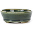 Pot à bonsaï ovale vert par Seto - 90 x 70 x 25 mm
