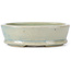 Pot à bonsaï ovale bleu par Seto - 90 x 70 x 25 mm