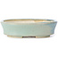 Oval blue bonsai pot by Seto - 95 x 80 x 25 mm