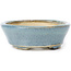 Vaso bonsai ovale blu di Seto - 100 x 80 x 25 mm