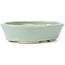 Oval blue bonsai pot by Seto - 100 x 80 x 25 mm