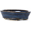 Vaso bonsai ovale blu di Seto - 105 x 95 x 25 mm