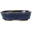 Vaso bonsai ovale blu di Seto - 100 x 75 x 25 mm
