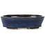 Pot à bonsaï ovale bleu par Seto - 100 x 75 x 25 mm