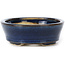 Vaso bonsai ovale blu di Seto - 100 x 75 x 25 mm
