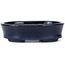 Pot à bonsaï ovale bleu par Seto - 100 x 75 x 25 mm