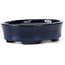 Ovale blaue Bonsaischale von Seto - 100 x 75 x 25 mm