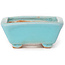 Pot à bonsaï rectangulaire bleu par Seto - 70 x 60 x 25 mm