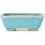 Rectangular blue bonsai pot by Seto - 70 x 60 x 25 mm