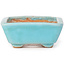 Pot à bonsaï rectangulaire bleu par Seto - 70 x 60 x 25 mm