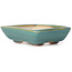 Pot à bonsaï rectangulaire bleu par Seto - 70 x 60 x 20 mm
