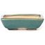 Pot à bonsaï rectangulaire bleu par Seto - 70 x 60 x 20 mm