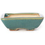 Pot à bonsaï rectangulaire bleu par Seto - 70 x 60 x 20 mm
