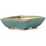 Pot à bonsaï rectangulaire bleu par Seto - 70 x 60 x 20 mm