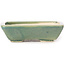 Rectangular green bonsai pot by Seto - 80 x 70 x 20 mm