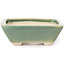 Pot à bonsaï vert rectangulaire par Seto - 80 x 70 x 20 mm