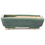 Rectangular green bonsai pot by Seto - 85 x 70 x 20 mm