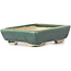 Rectangular green bonsai pot by Seto - 85 x 70 x 20 mm