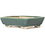 Rectangular green bonsai pot by Seto - 85 x 70 x 20 mm