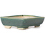 Rectangular green bonsai pot by Seto - 85 x 70 x 20 mm