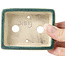 Pot à bonsaï vert rectangulaire par Seto - 85 x 70 x 20 mm