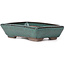 Rectangular green bonsai pot by Seto - 85 x 55 x 20 mm