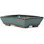 Rectangular green bonsai pot by Seto - 85 x 55 x 20 mm