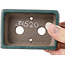 Pot à bonsaï vert rectangulaire par Seto - 85 x 55 x 20 mm