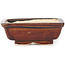 Rectangular brown bonsai pot by Seto - 85 x 70 x 30 mm