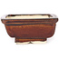 Rectangular brown bonsai pot by Seto - 85 x 70 x 30 mm