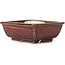 Pot à bonsaï rectangulaire marron par Seto - 80 x 70 x 30 mm