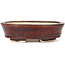 Vaso bonsai ovale marrone di Seto - 100 x 85 x 25 mm