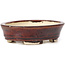 Vaso bonsai ovale marrone di Seto - 100 x 85 x 25 mm