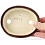 Ovale bruine bonsaipot van Seto - 100 x 85 x 25 mm
