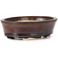 Vaso bonsai ovale marrone di Seto - 95 x 85 x 30 mm