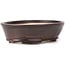 Oval brown bonsai pot by Seto - 100 x 85 x 30 mm