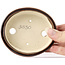 Ovale bruine bonsaipot van Seto - 100 x 90 x 25 mm