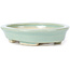 Vaso bonsai ovale blu di Seto - 105 x 90 x 20 mm
