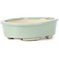 Ovale blaue Bonsaischale von Seto - 110 x 90 x 30 mm