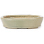 Oval beige bonsai pot by Seto - 105 x 85 x 25 mm